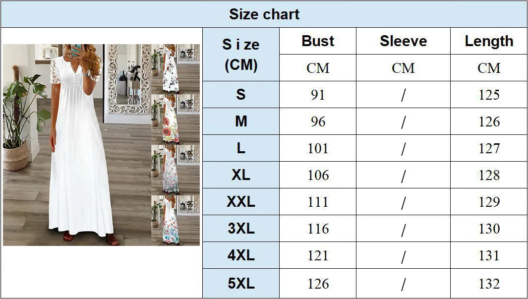 Spring Women Lace Button Loose Boho Vintage Ruffles Dresses Befree Summer Elegant Party Large Big Summer Party Maxi Dress