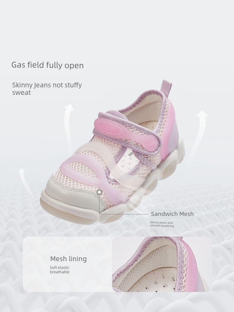 Dave & Bella Children's Sandals Light Shoes Girl Luminous Sneaker Caterpillar Summer Boy Toddler Shoes D Model