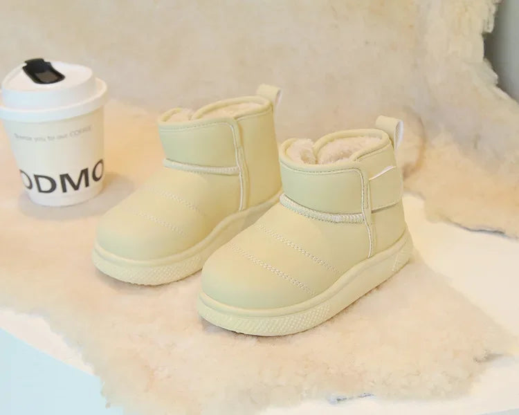 Winter Girl Outdoor Snow Boots New Causal Children's Cotton Boots for Boys Soft Warm Furry Hairy Kids Fashion School Ankle Boots