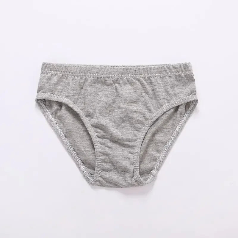 12pcs/Lot Solid Boys Underewears Baby Brief Underwear Kids Panties Suit 1-10Years