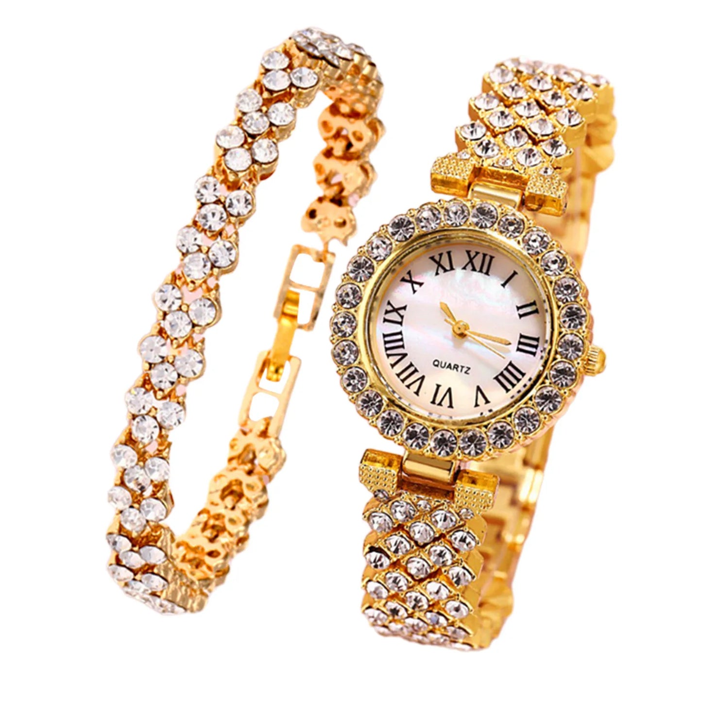 Watch For Women Watches 2024 Luxury Watch Luxury Brand Reloj Mujer Watch Bracelet Set Diamond Steel Band Quartz Watch Wrist Watc