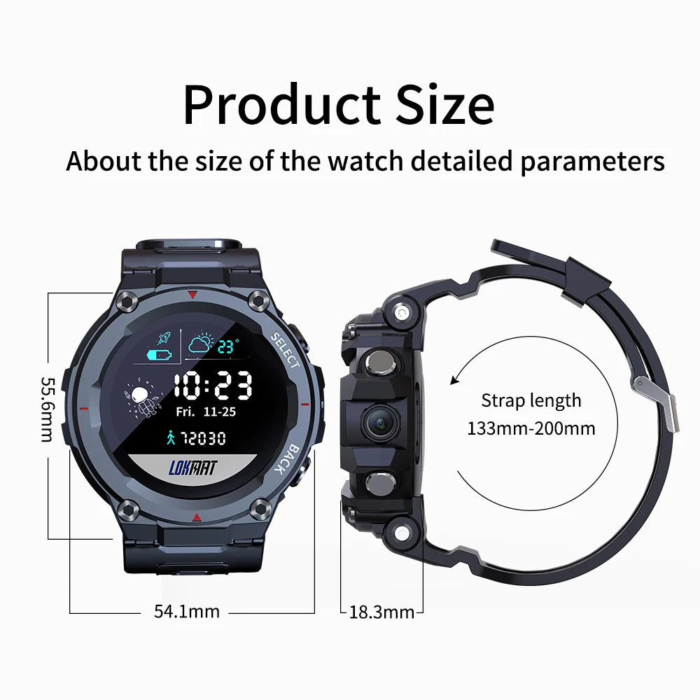 LOKMAT SKY Smart Watch phone Fitness 4G Smartwatch Men Camera Video Clock Information Reminder Sport SOS Global Version