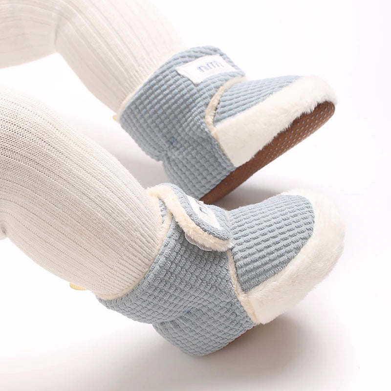 Winter Boots For Baby Boys And Girls Snow Soft Sole Anti Slip And Warm Flat Shoes Baby's First Walking Baby Shoes Boots 0-18