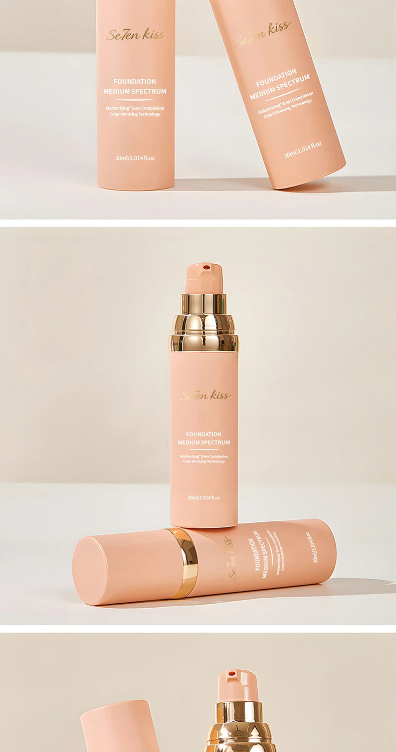 Color Changing Liquid Foundation, Waterproof and Sweat Resistant, Durable Formula, Light Fitting, Natural Makeup Effect