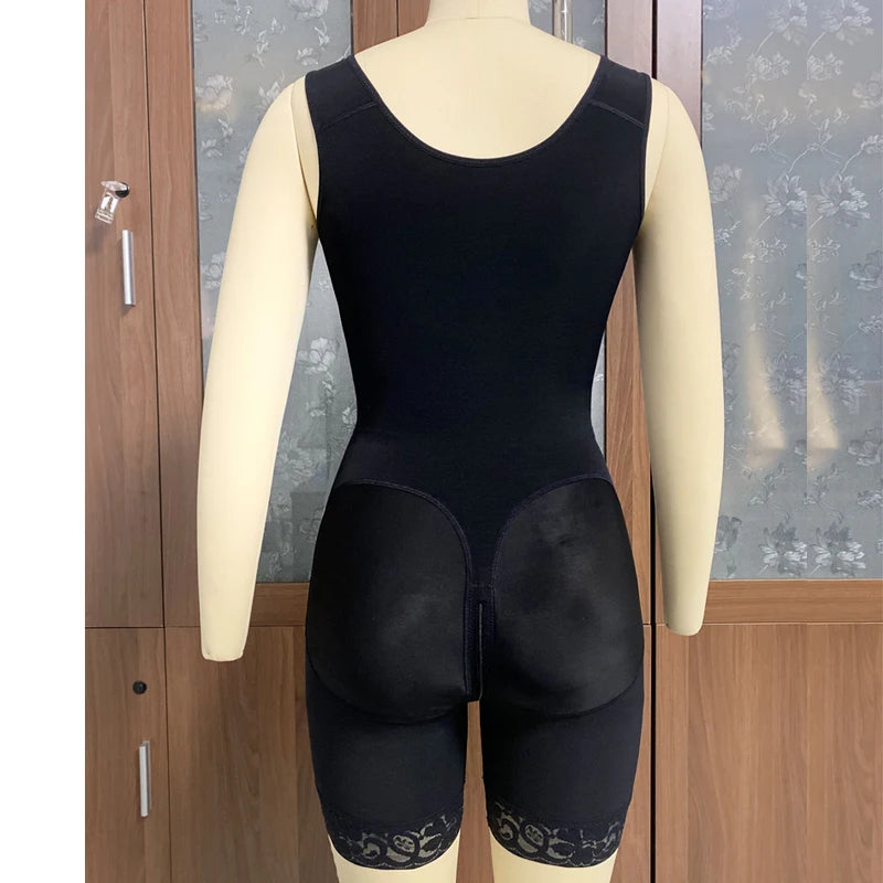 Fajas Colombian Women's High Compression Stage 2 Faja With Bra Shapewear BBl Post Op Surgery Supplies Butt Lifter Front Closure