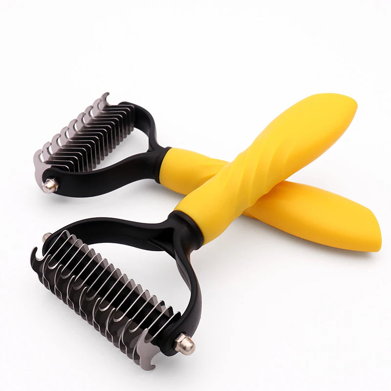 New Arrival Pet Hair Removal Comb Cat Dog Brush Pet Hair Grooming Tool Hair Shedding Combs Pet Fur Trimming Dematting Brushs