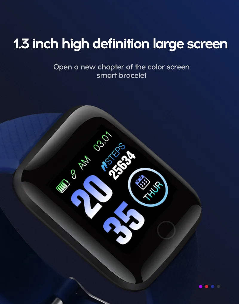 116 Plus Smart Bracelet Color Screen Heart Rate Smart Bracelet Adult Student Man And woman Sports Step Count Bluetooth Watch Y68