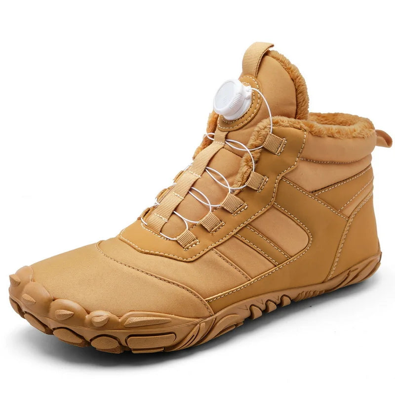 New Parent-child Winter Boots Men and Women Snow BareFoot Outdoor Non-slip Warm Fur Casual Boys/girls Sneakers Kid's Ankle Boots