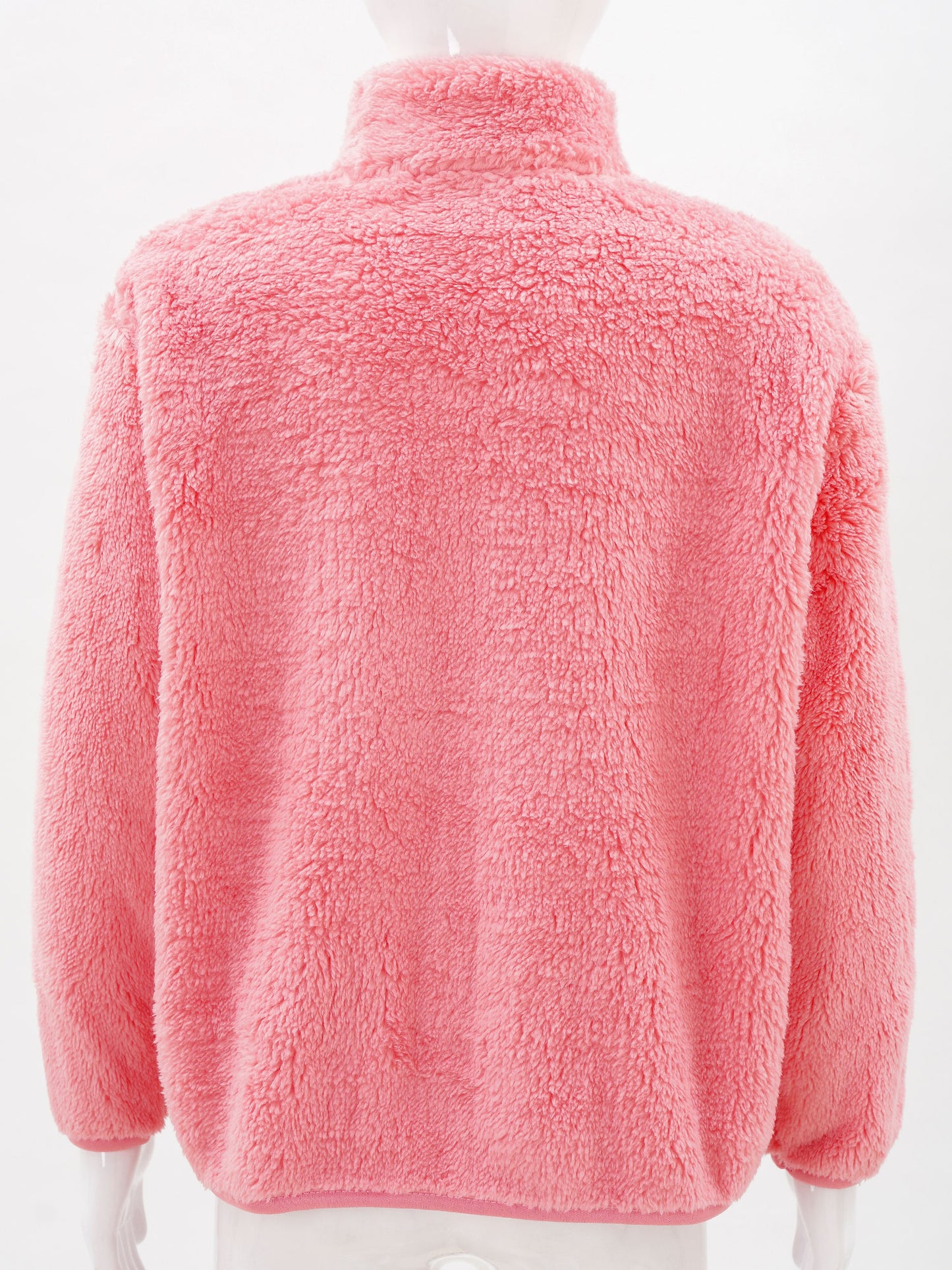Girls Boys Warm Fleece Jacket Coat Full-Zip Turtleneck Tops with Pocket Fall Winter Outerwear for 2 Years-12 Years