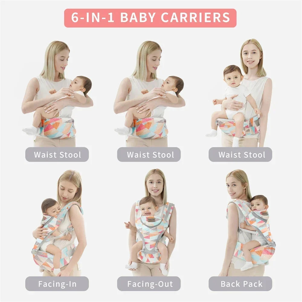 New Adjustable Ergonomic Baby Carrier Four Seasons Universal Baby Carrying Bag Waist Stool Strap Portable & Multifunctional