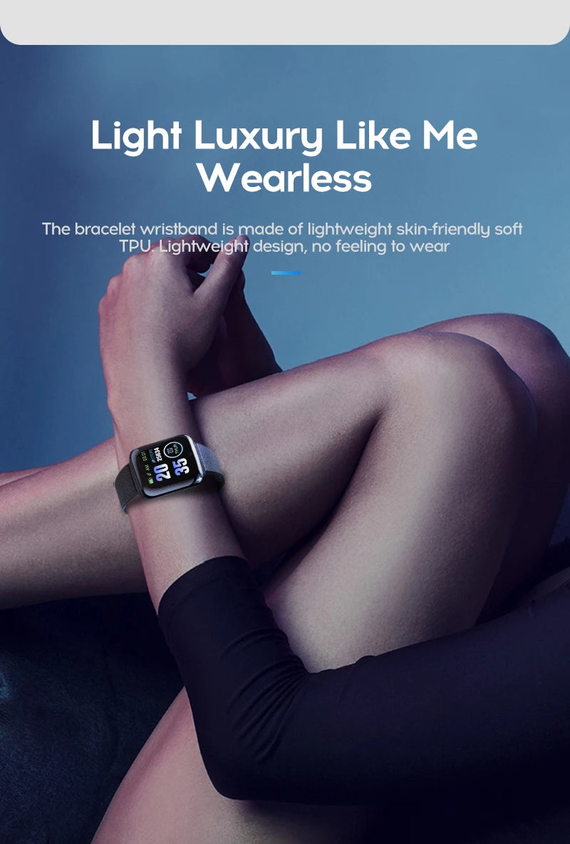 Smart Watch 116Plus D13 Sport Wristband Running Fitness Monitor Track Heart Rate Message Remind Men Smartwatch Woman Clock