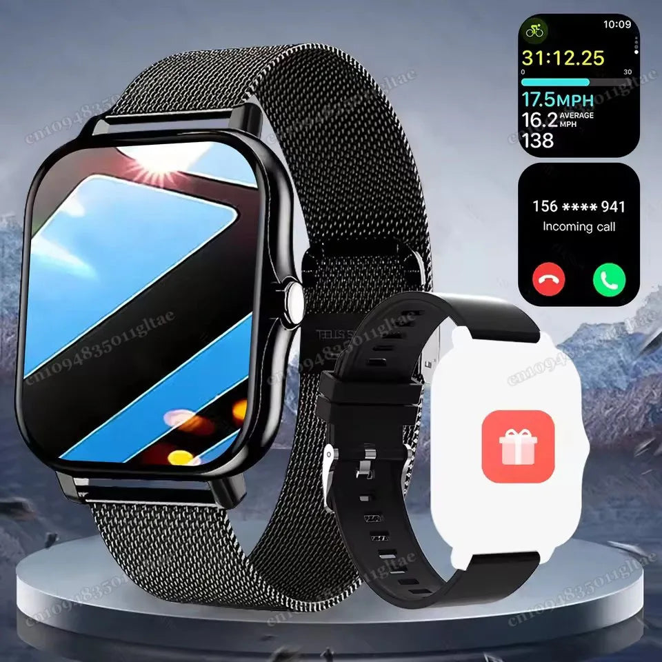 Smart Watch For Android IOS Watches 2.01inch HD Display Bluetooth Call Message Alert Music Sports Mode Smartwatch Men Women Gift