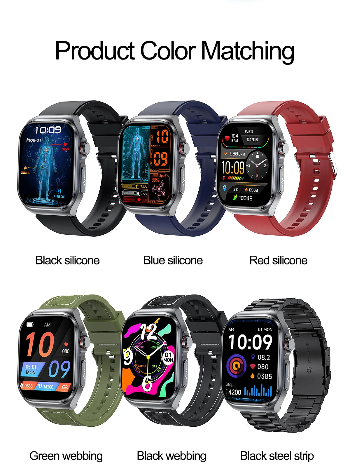 LIGE New ECG+PPG Smart Watch Micro Physical Examination Blood Lipids Uric Acid NFC Bluetooth Call Health Smartwatch Men Women
