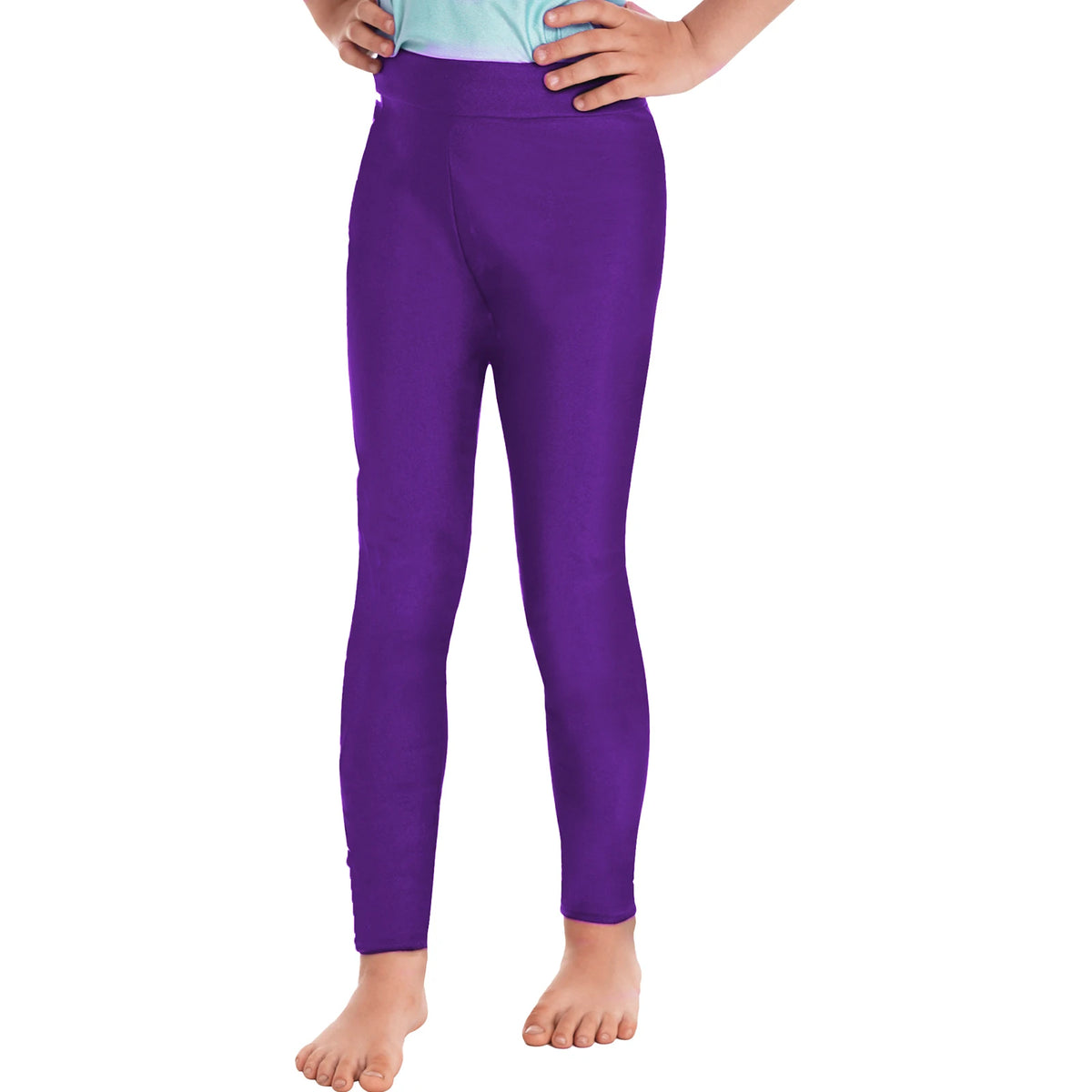 Children's Leggings for Girls Solid Color Elastic Waistband Tights for Dancing Ballet Gymnastics Sport Yoga Pants Kids Legging