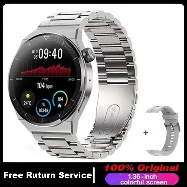 2024 New Smart Watch Men Women AMOLED 420*420 HD Screen Heart Rate Bluetooth Calls Waterproof SmartWatch Android IOS For Huawei