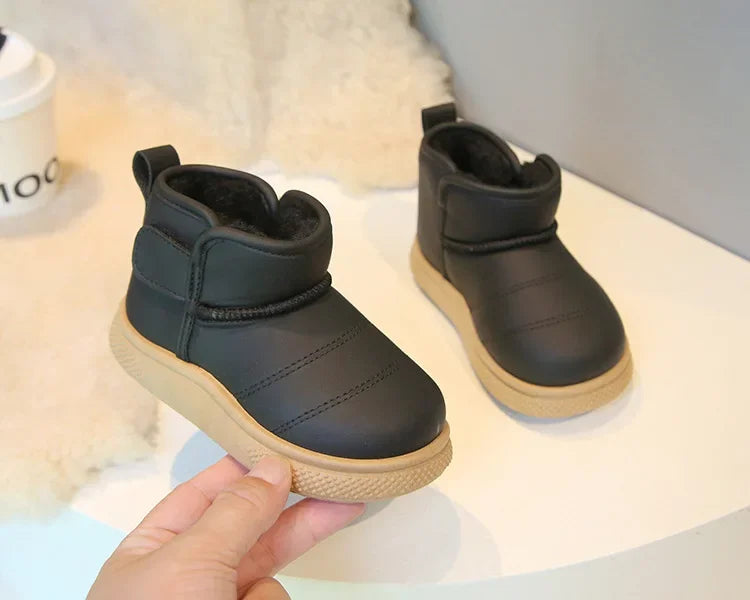 Winter Girl Outdoor Snow Boots New Causal Children's Cotton Boots for Boys Soft Warm Furry Hairy Kids Fashion School Ankle Boots