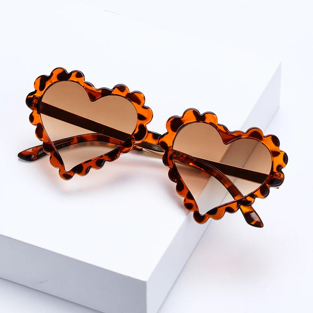 para niñas y niños Gafas para niños Gafas de sol para niños Protección UV 400 Gafas de sol para niños pequeños Gafas de sol en forma de corazón