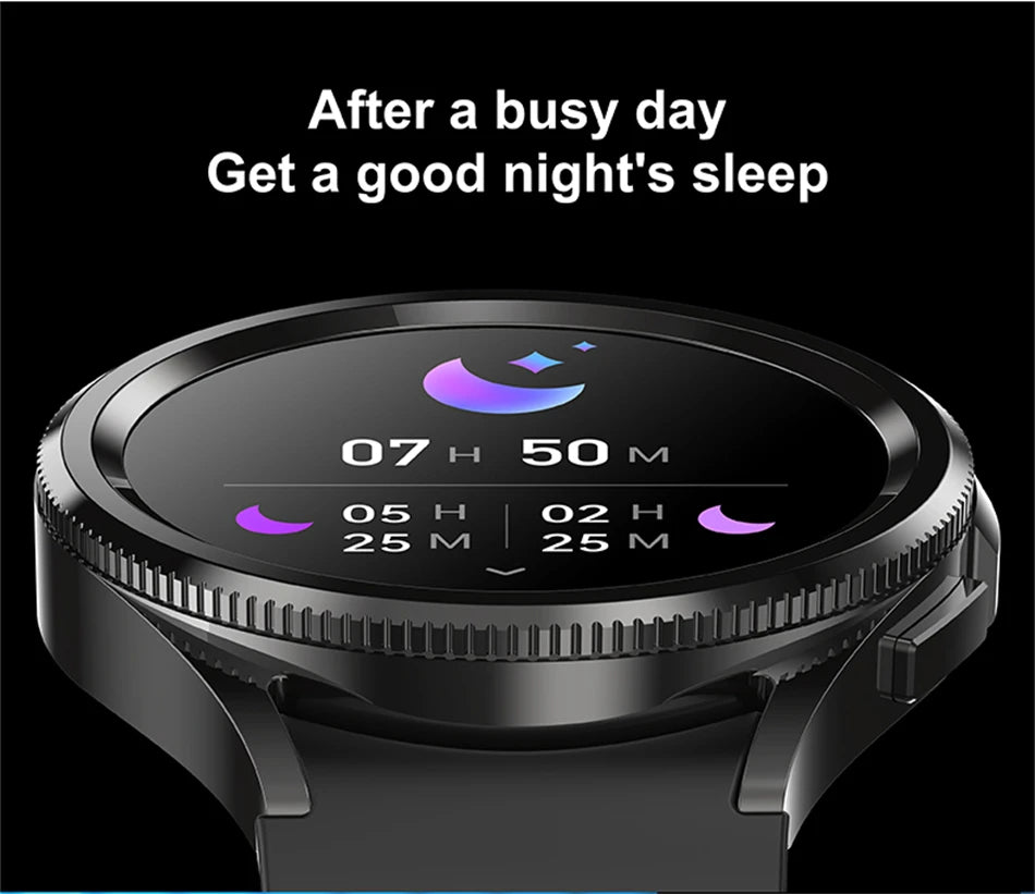 2025 New Smart Watch 6 Men's Outdoor Sports 100+ Sport Modes IP68 Waterproof Watch AMOELD HD Screen Smartwatch Android IOS
