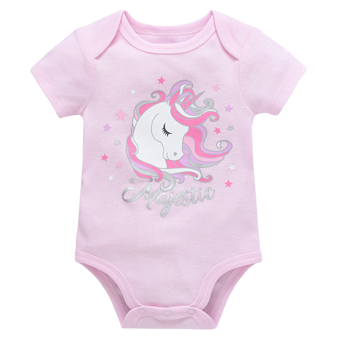5Pcs Baby Rompers Girls Pink Clothing Newborn Bodysuit 100 Cotton Girls Unicorn Pajamas Overalls 0-12 Months Free Shipping