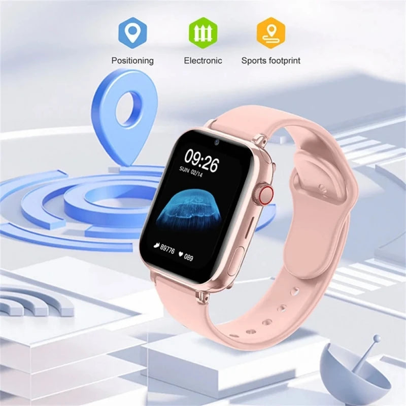 4G Kids Smart Watch SOS GPS Location Tracker Smart Watch for kids Sim Card Video Call Camera Waterproof Smartwatch For Children