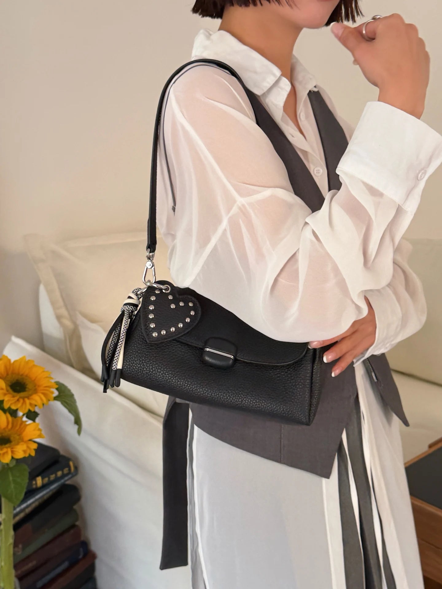 Genuine Grade Luxury Designer Women's Small Shoulder Crossbody Small Square Bags Suede Leather Female Daily Purse Underarm Bag