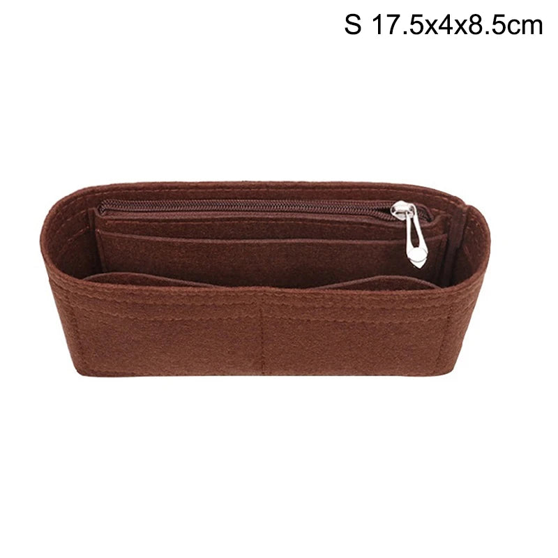 1PC Felt Insert Bag Organizer, Makeup Organizers, Liner Perfect for Brand Women's Handbags For And Cosmetic Bags