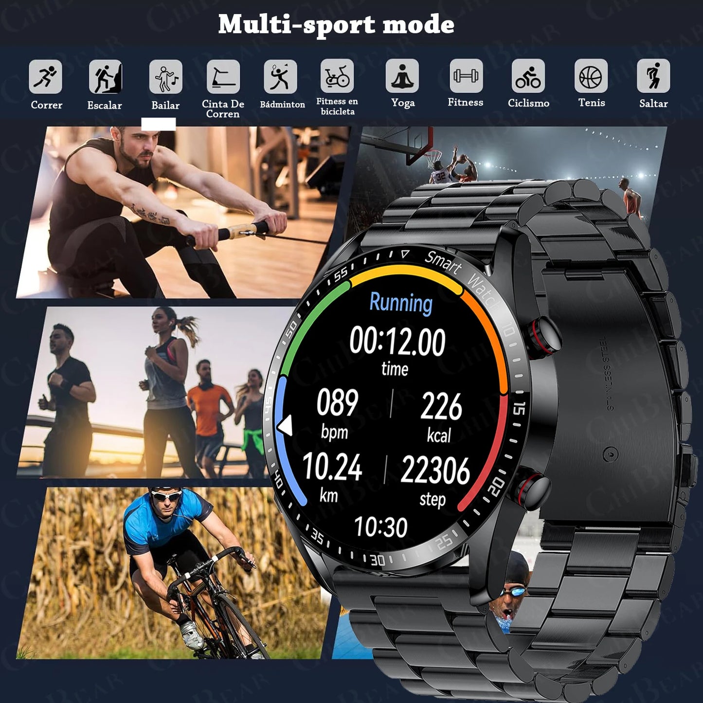 ECG+PPG Bluetooth Call Smart WatchMen Health Heart Rate Blood PressureFitness Sports Watches Man SportsWaterproof Smartwatch