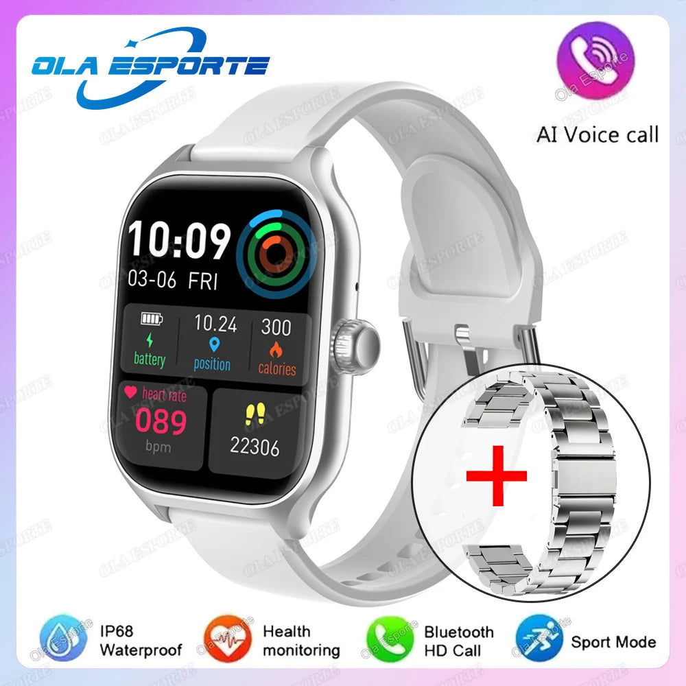 2026 Smart Watch For Android IOS Watches 2.01inch HD Display Bluetooth Call Message Alert Music Sports Smartwatch Men Women Gift