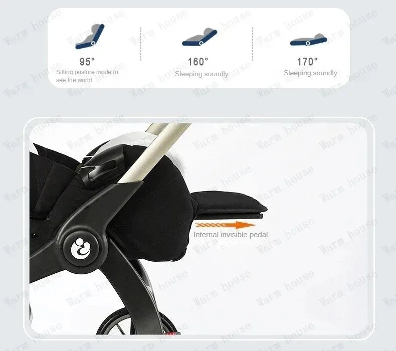 2025 NEW baby stroller 4in1 trolley car seat Multifunctional baby carriage luxury Foldable and portable strollers