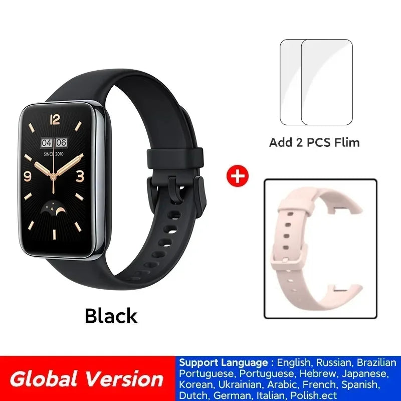 Original Global Version Xiaomi Mi Band 7 Pro AMOLED Screen Blood Sleep Breathing Oxygen Monitoring Health Management Smart Watch