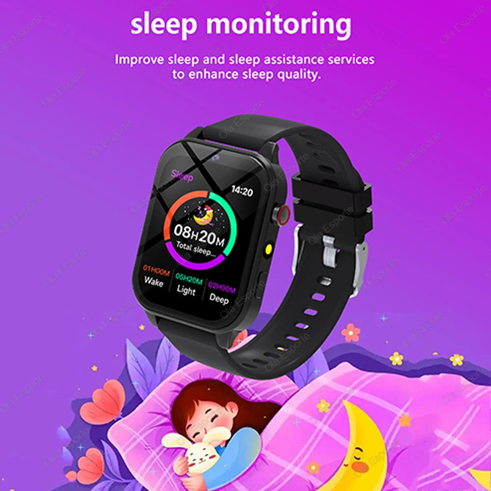 2025 New Smart Watch For Children HD Touch Screen Camera 18 Games Sleep Monitoring Alarm Clock Calculator Birthday Gift Boy Girl