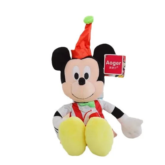 23cm Hot Disney Mickey Mouse Minnie Mouse Strawberry Bow Dress Soft Plush Stuffed Doll Toys Hobbies Birthday Gifts for Friends