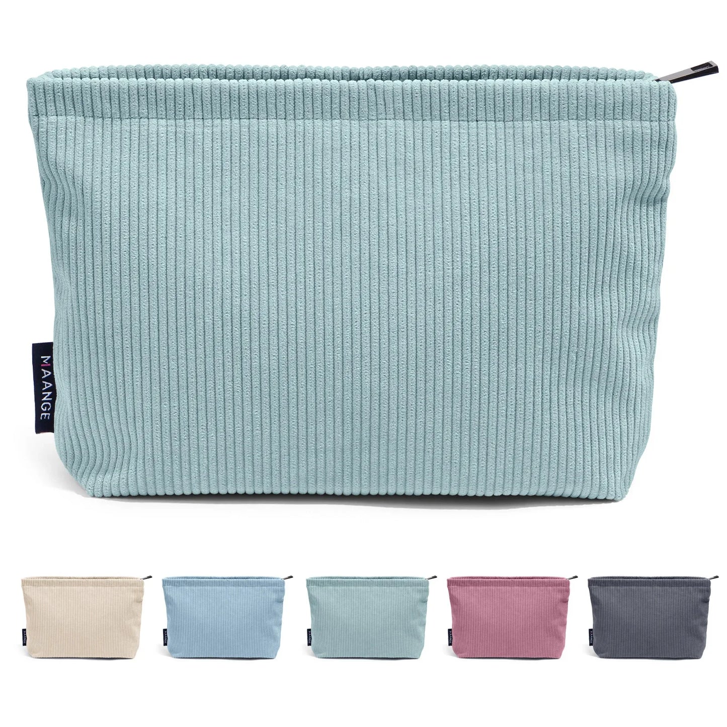 Makeup  Corduroy Travel Cosmetic Bag Portable Storage Bag Purses Women Large Capacity Zipper Make Up Organizer Storage Clutch