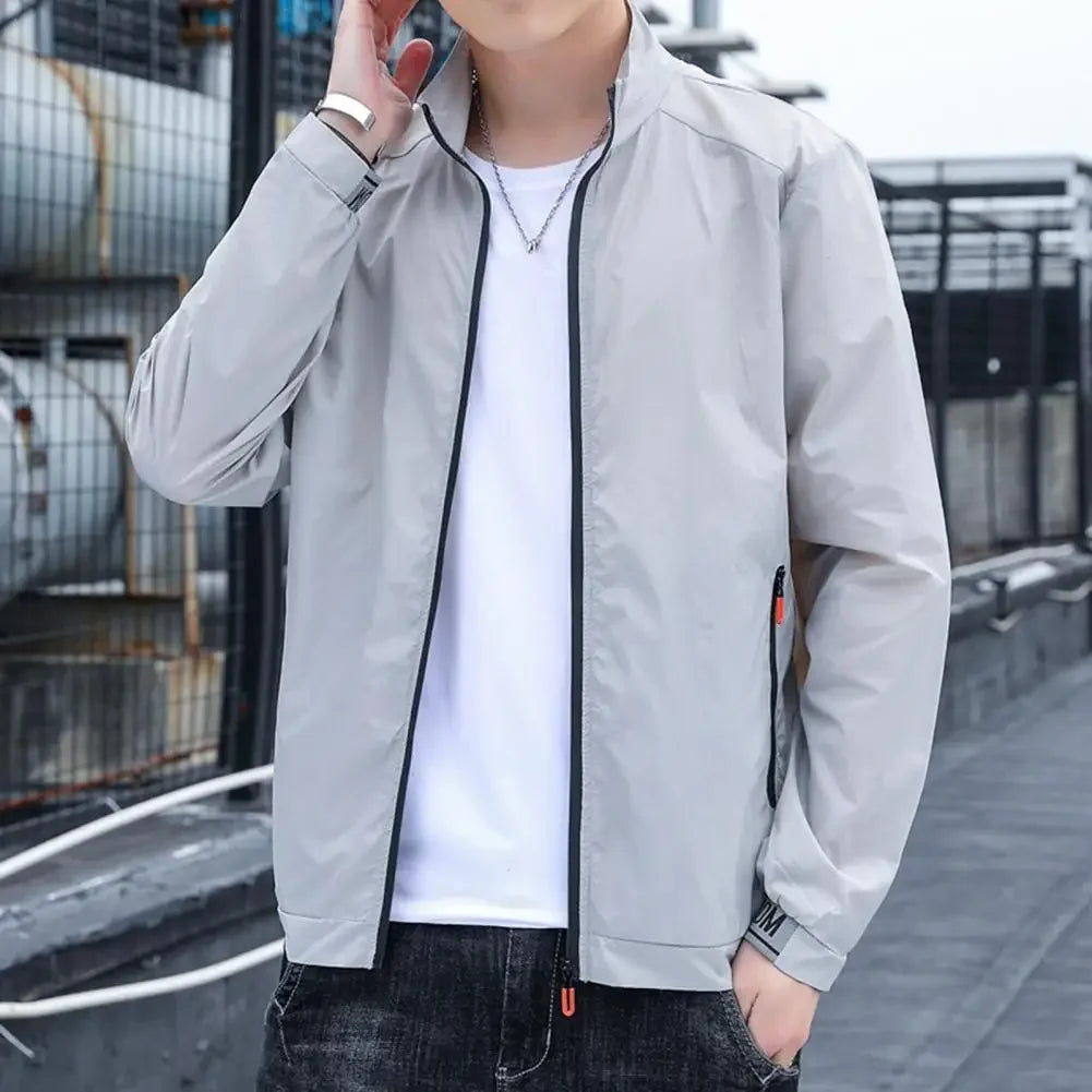 Jackets Men Windbreaker Coats Male Sunscreen Clothing Summer Camping Jacket Ultrathin Cycling Motorcycling Fishing Top