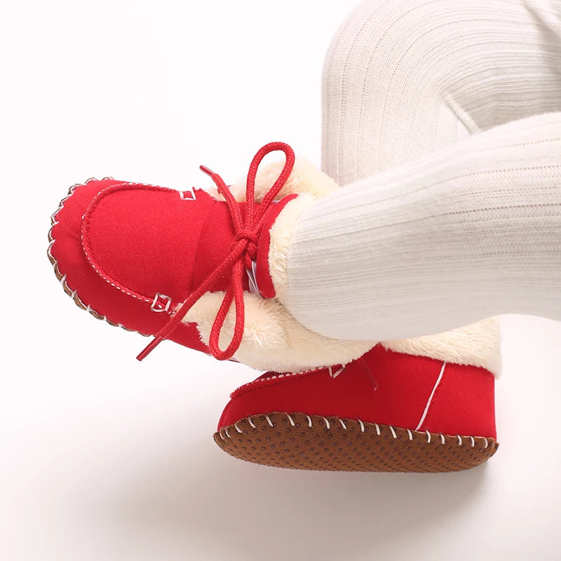 Winter Boots For Baby Boys And Girls Snow Soft Sole Anti Slip And Warm Flat Shoes Baby's First Walking Baby Shoes Boots 0-18