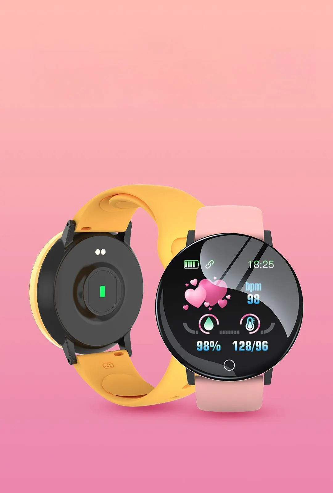 D18 Macaron Real Stepcount B41 Smart Watch Exercise Stepcount Connected Smartwatches For Men And Women Available Android Phone