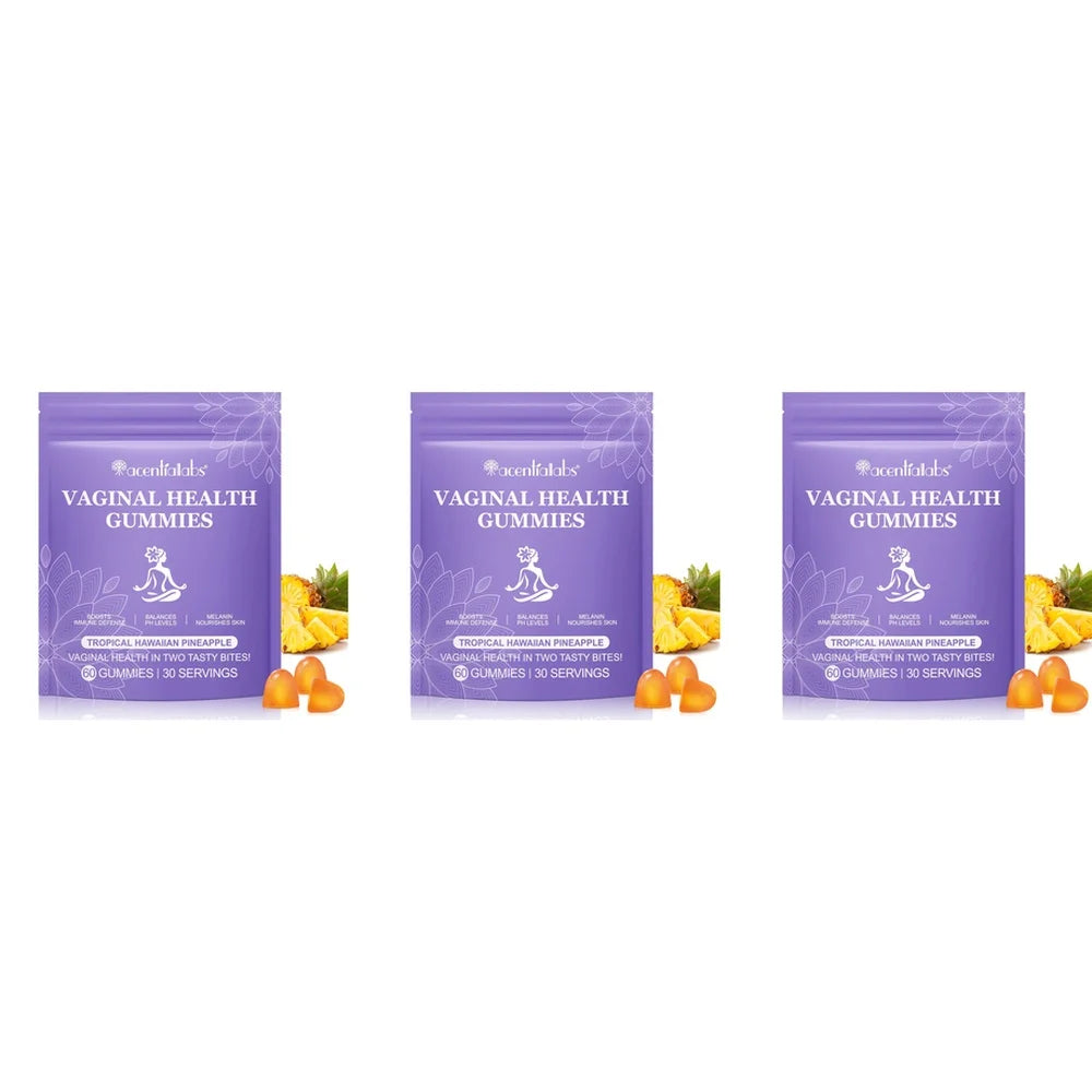 Acentiallabs Vaginal Health Gummies with Bacillus Coagulans and Vitamin C, Supports Immune Defense and PH Balance, 60 Gummies