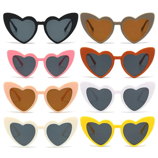 Lindas gafas de sol vintage rosadas para niños pequeños Gafas de sol con forma de corazón Gafas de sol para niños Gafas