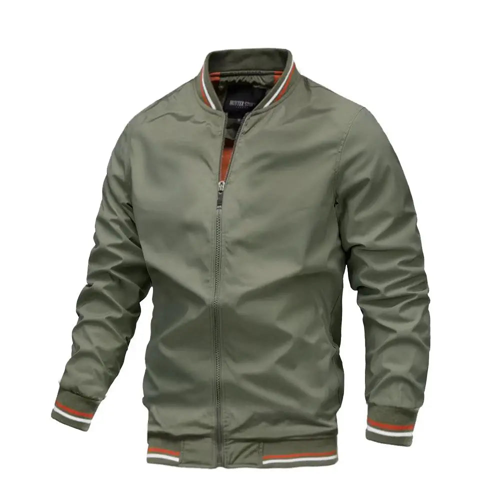 2026 Spring/Autumn New Men Fashion Casual Stand Up Collar Zipper Jacket Outdoor Leisure Sports Comfortable Simple Coat