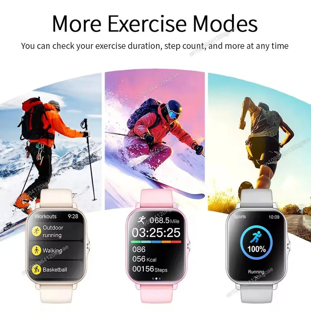 [Smart Watch, Wireless] Wireless Men'S And Women'S Smart Watch, 1.83'' Full Screen Touch, Dialing/Answering Calls Pedometer Hw12