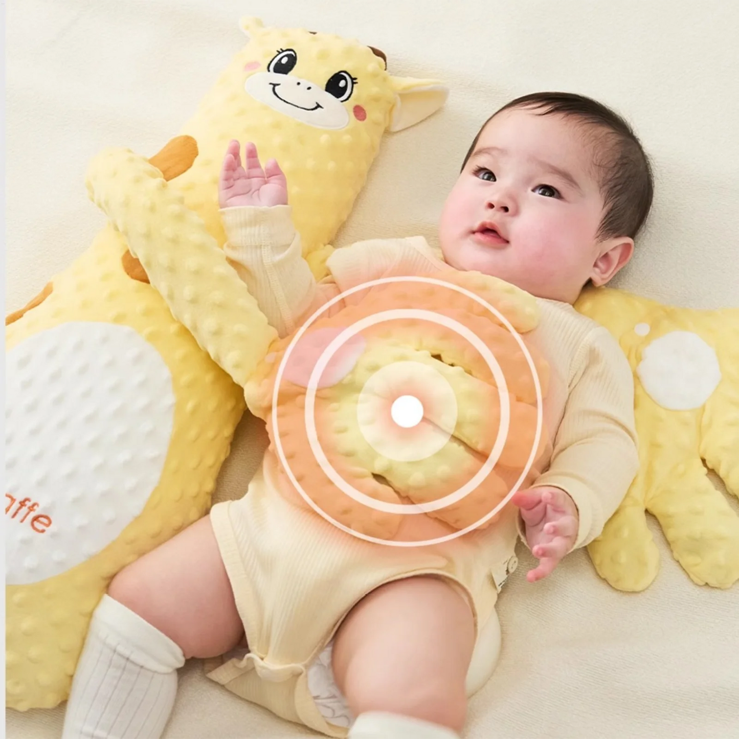 Baby Sleep Toy Baby Patter with 3 Adjustable Modes Interactive Stuffed Animal Shape Cushion Cozy Companion for Car Seat Nursery