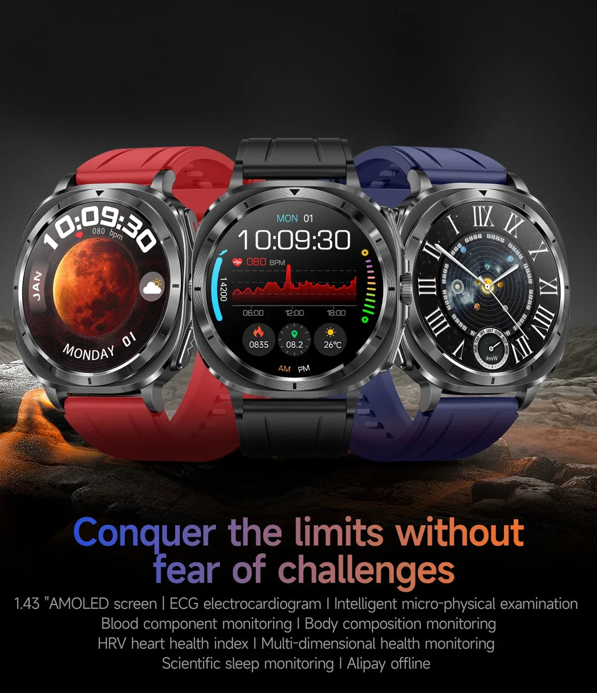 New Clinical level Smart Watch Men NFC ECG+PPG Organ monitor Blood Lipids Uric Acid Bluetooth Call Health Laser Therapy watches
