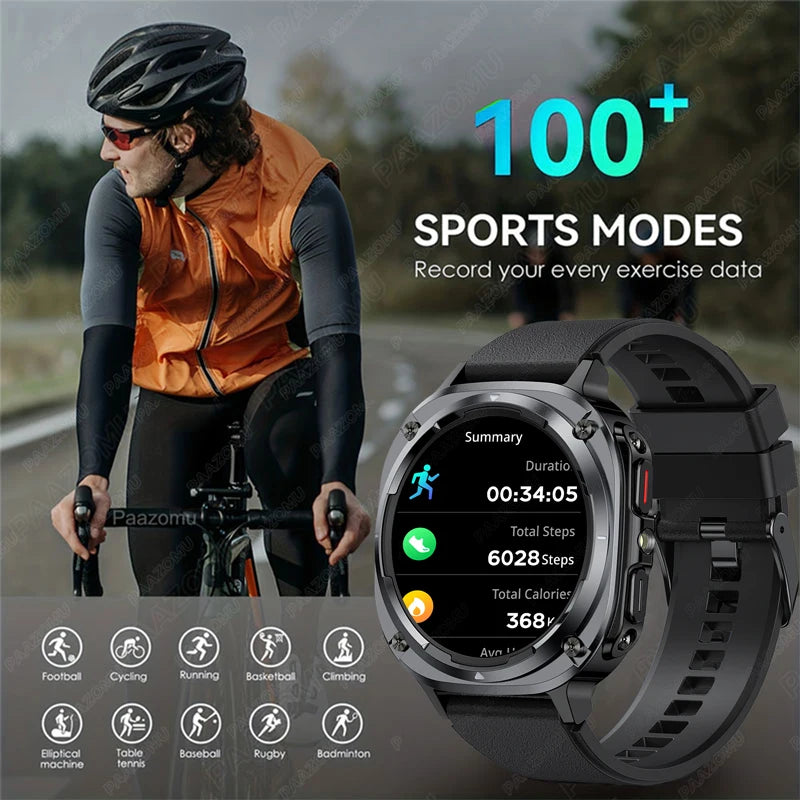 NEW Watch 7 Ultra Smart Watches IP68 Waterproof Bluetooth Call Heart Rate LED Flashlight Outdoor Smartwatch for Android iOS
