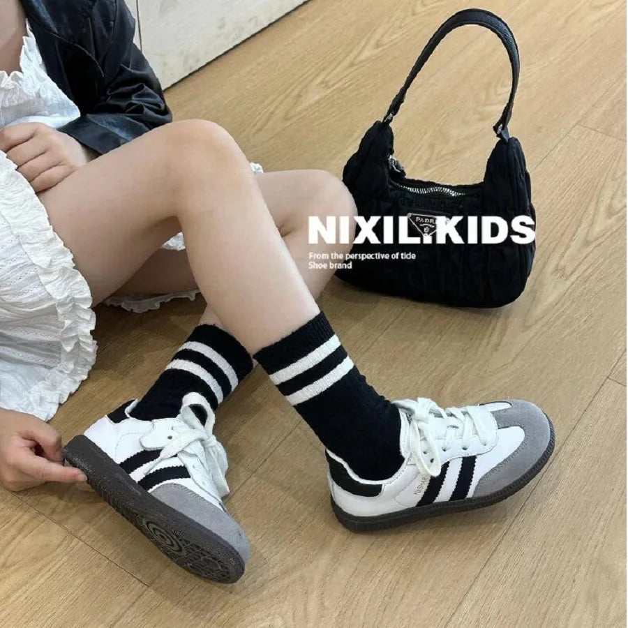 Children's Fashion Soft Sole Shoes 2024 Autumn New Boys' Anti slip Fashion Casual Shoes Girls' Lightweight Board Shoes