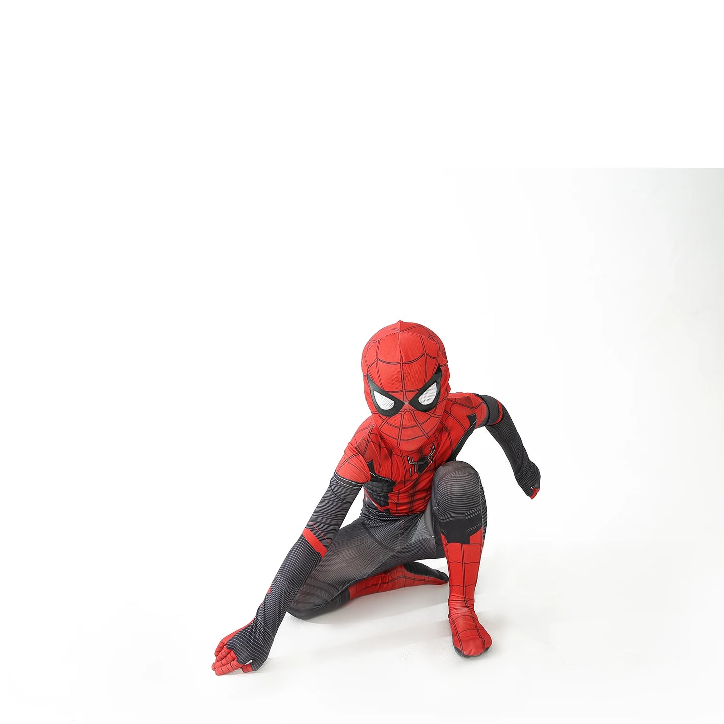 New Miles Morales Far From Home Cosplay Costume Zentai Spiderman Costume Superhero Bodysuit Spandex Suit for Kids Custom Made