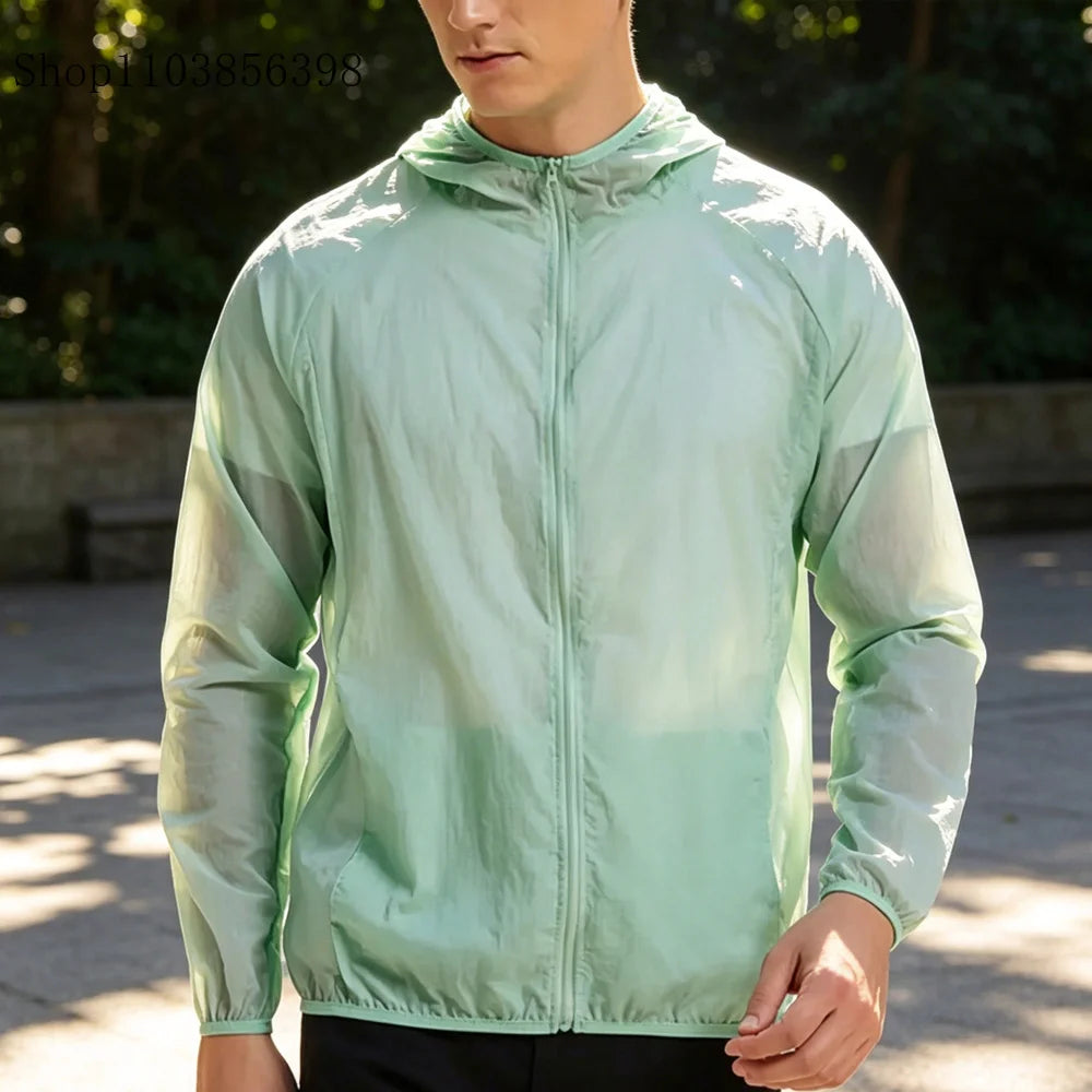 Men's Sunscreen Jacket Summer High Quality Casual Windbreaker Jacket Breathable Waterproof Outdoor Jacket Sunshine Proction