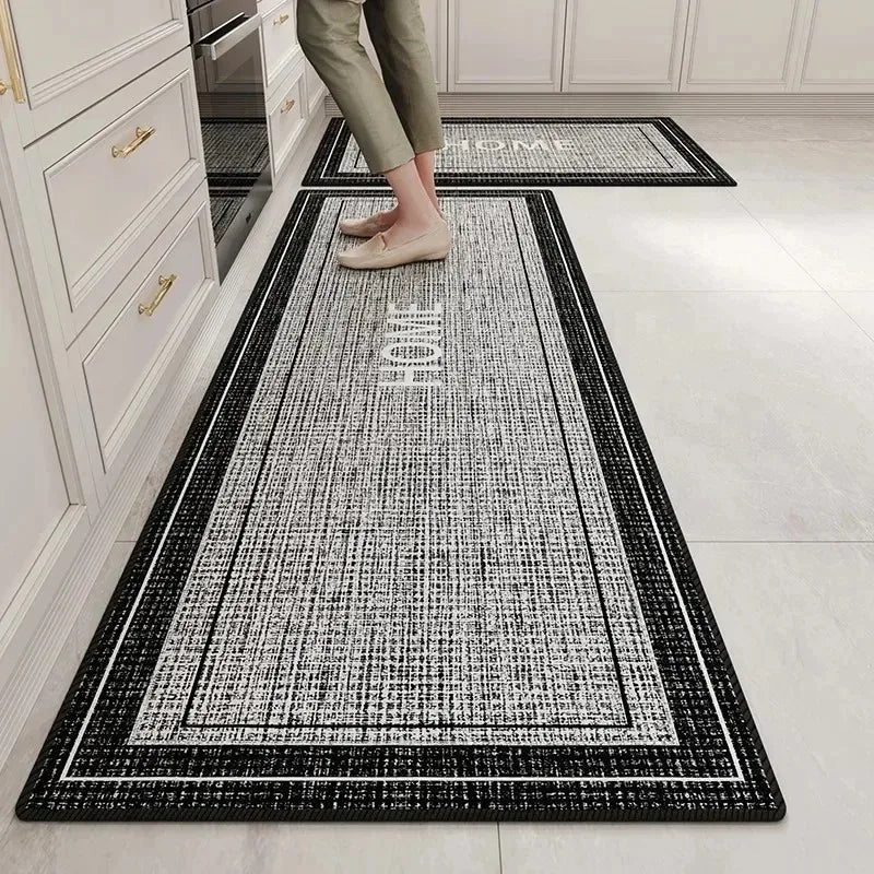 Kitchen Floor Mat Stain-resistant and Wear-resistant Carpet Home Decor Rug Soft and Comfortable Loop Fleece Carpets