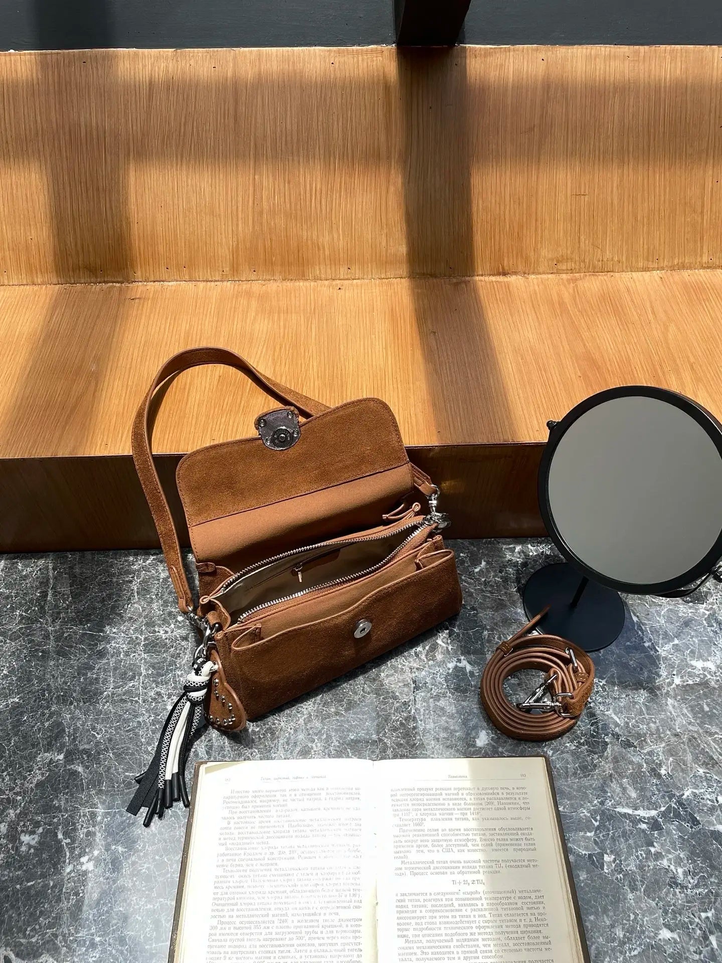 Genuine Grade Luxury Designer Women's Small Shoulder Crossbody Small Square Bags Suede Leather Female Daily Purse Underarm Bag
