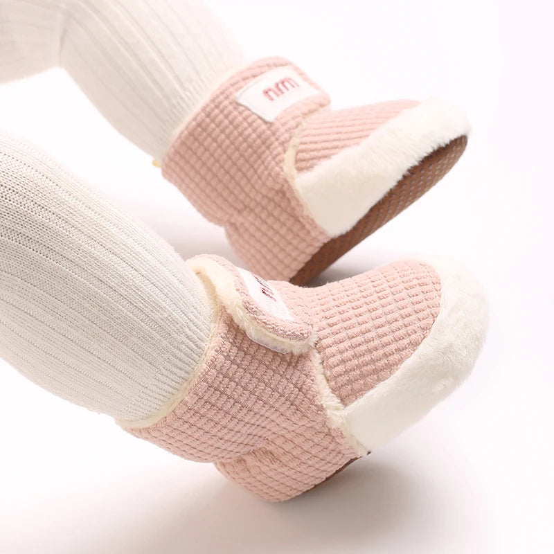 Winter Boots For Baby Boys And Girls Snow Soft Sole Anti Slip And Warm Flat Shoes Baby's First Walking Baby Shoes Boots 0-18