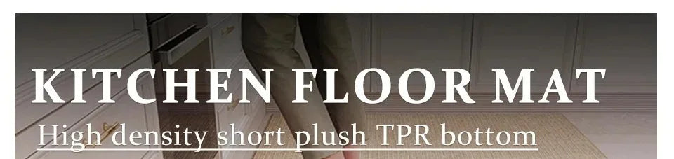 Kitchen Floor Mat Stain-resistant and Wear-resistant Carpet Home Decor Rug Soft and Comfortable Loop Fleece Carpets
